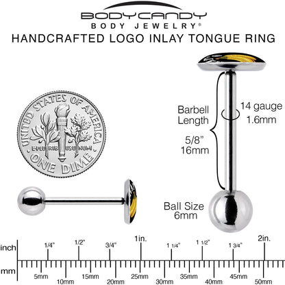 That is Bananas Barbell Tongue Ring by Onyx O