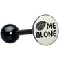 Glow in the Dark Black Anodized Leaf Me Alone Barbell Tongue Ring by Onyx O