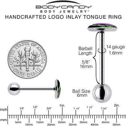 Bride of Frankenstein Barbell Tongue Ring by Onyx O