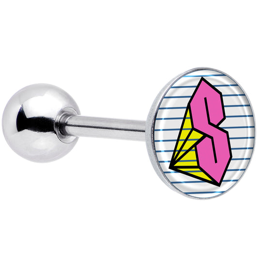 Hot Pink Cool S Barbell Tongue Ring by Onyx O