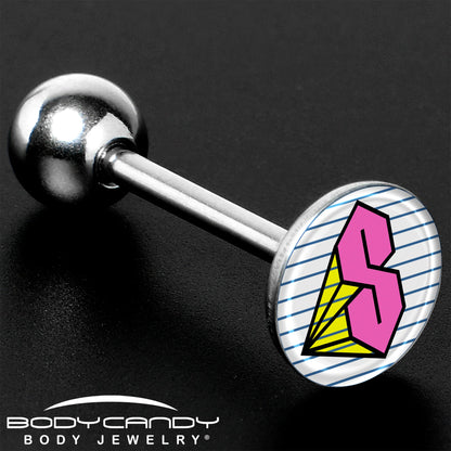 Hot Pink Cool S Barbell Tongue Ring by Onyx O