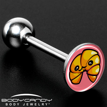 Quaso Croissant Barbell Tongue Ring by Onyx O