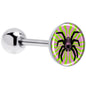 Psychedelic Spider Barbell Tongue Ring by Onyx O
