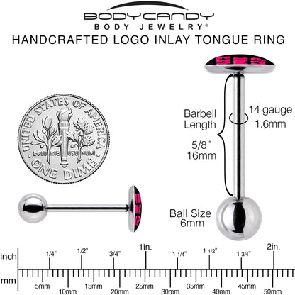 RIZZ ME UP Barbell Tongue Ring by Onyx O