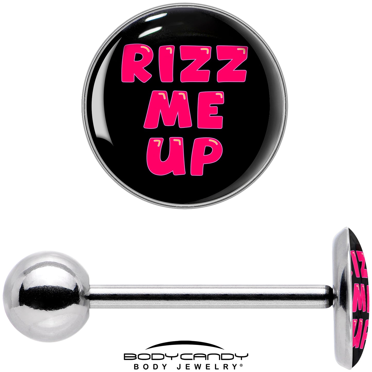 RIZZ ME UP Barbell Tongue Ring by Onyx O