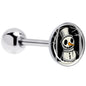 Christmas Holiday Spooky Snowman Barbell Tongue Ring by Onyx O