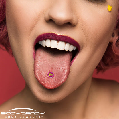 Taco Queen Barbell Tongue Ring by Onyx O