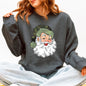 Camo Santa, Retro Christmas, Cute, Hunting Sweatshirt