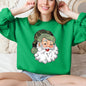 Camo Santa, Retro Christmas, Cute, Hunting Sweatshirt
