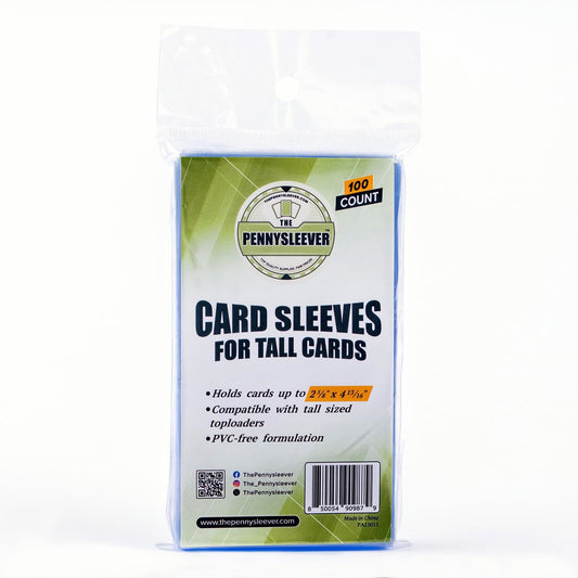 Card Sleeves for Tall Cards (100 count)