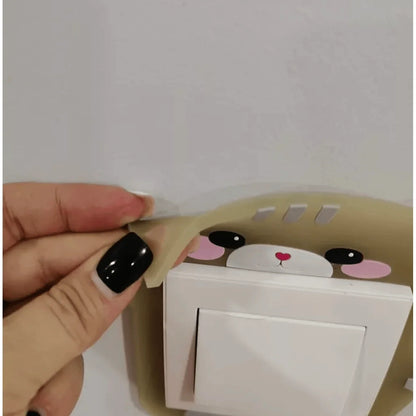 Cartoon 3D Switch Cover Kids Outlet Sticker