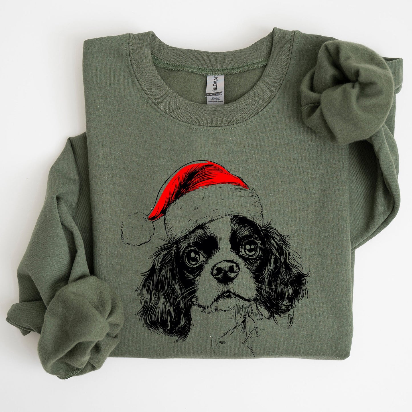 Cavalier King Charles, Santa, Dog, Christmas, Dog Lover, Pet Sweatshirt