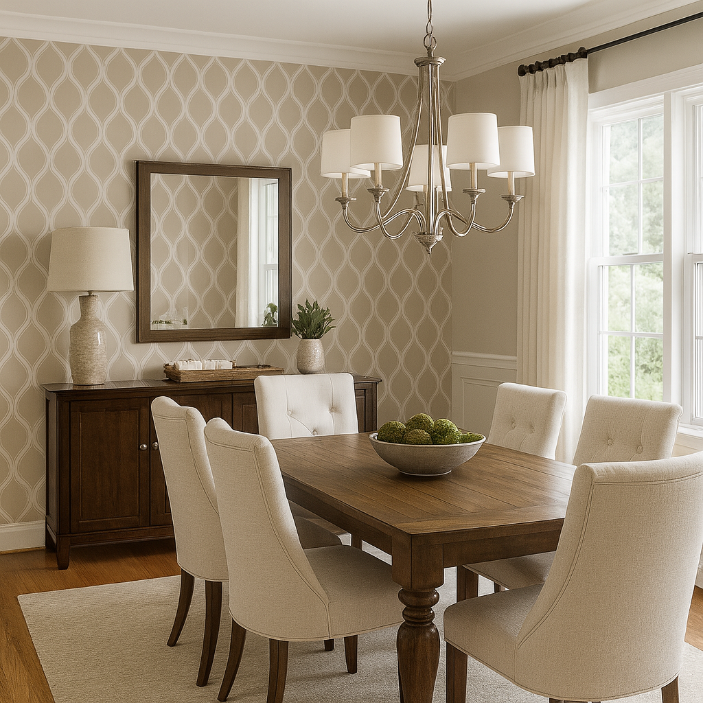 Arch Trellis Lattice Wallpaper