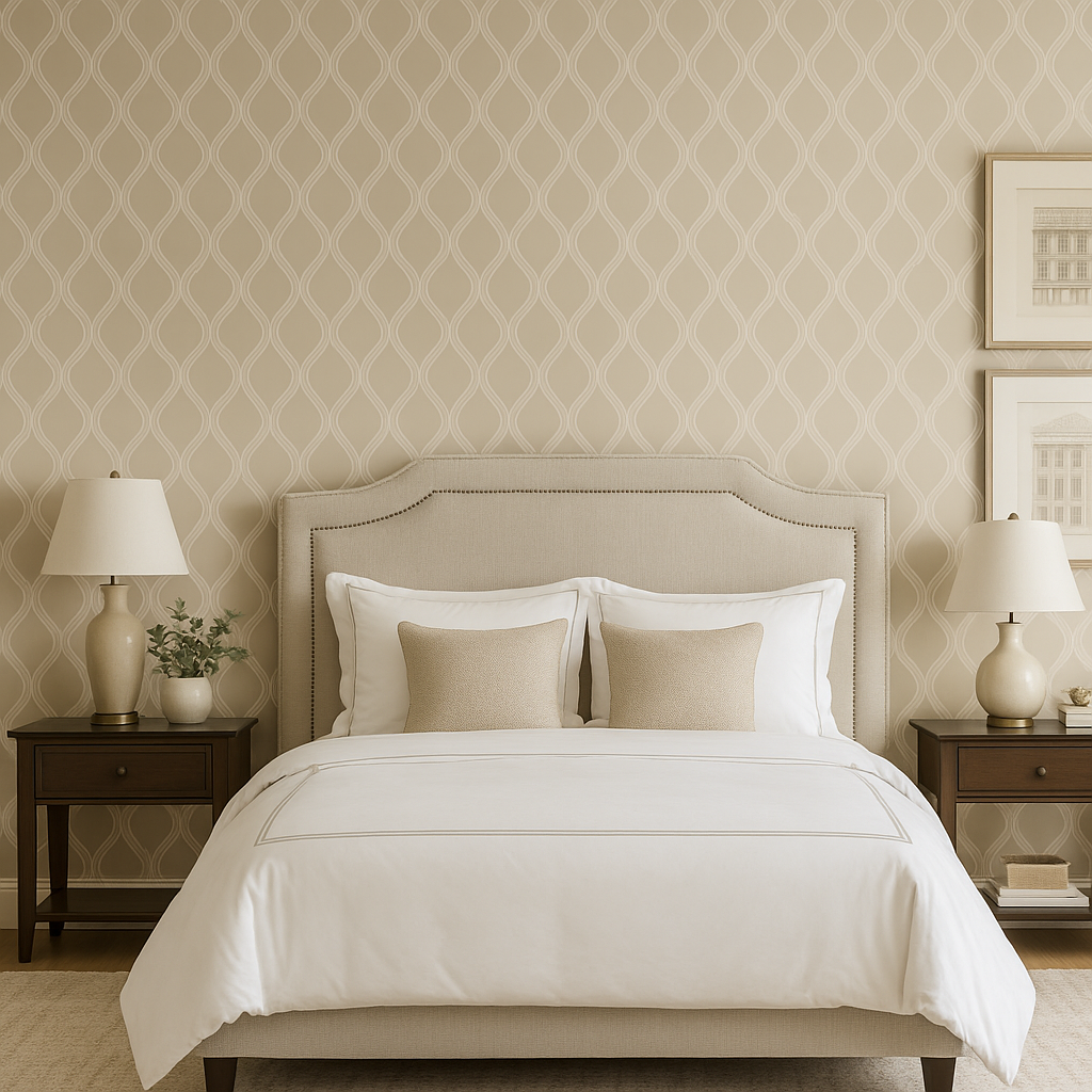 Arch Trellis Lattice Wallpaper