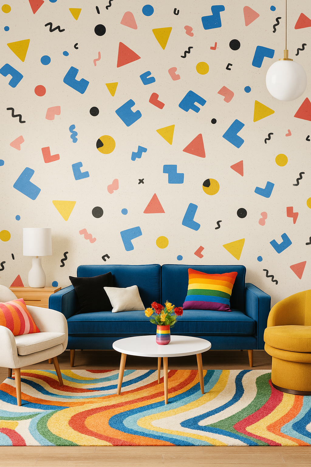 Mod Scatter Pop Wallpaper