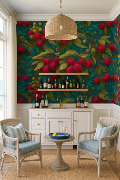 Crimson Rambutan Cluster Wallpaper