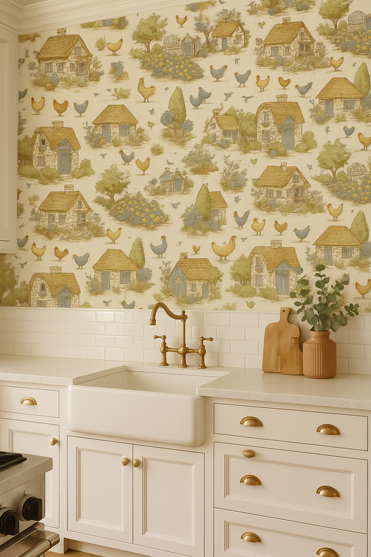Pastoral Whimsy Wallpaper