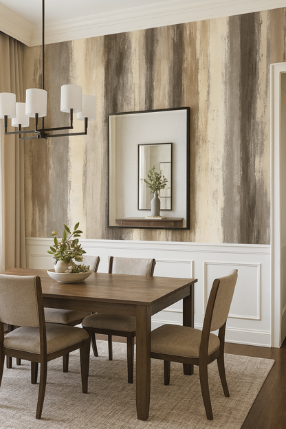 Greige Cascade Wallpaper