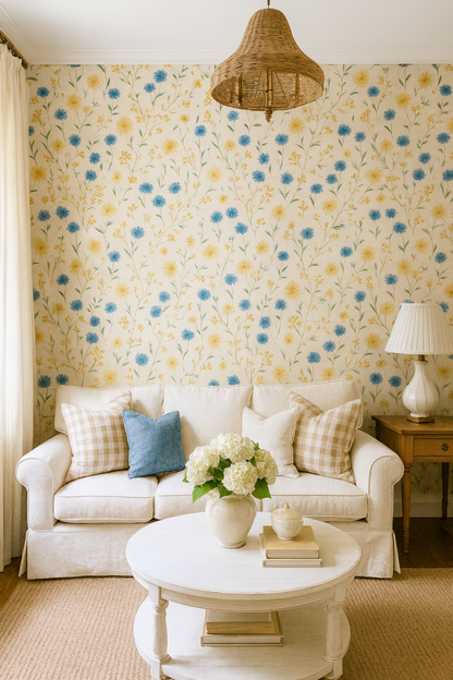 Cornflower Parade Wallpaper