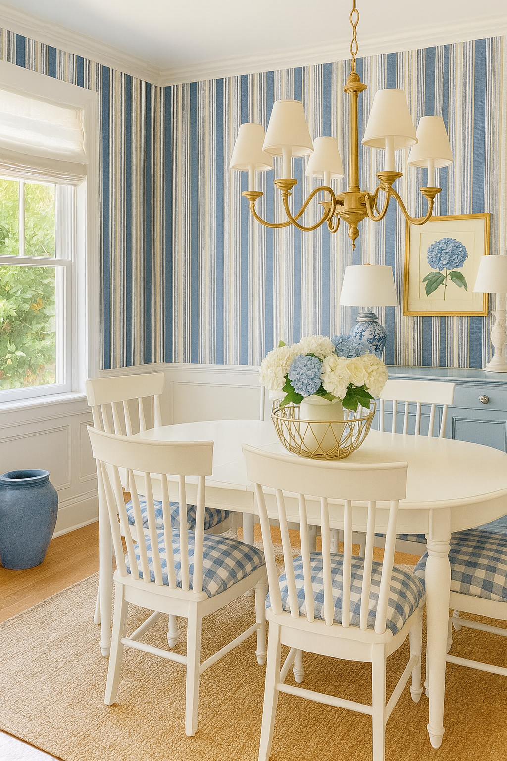 Blueberry Grainstripe Wallpaper