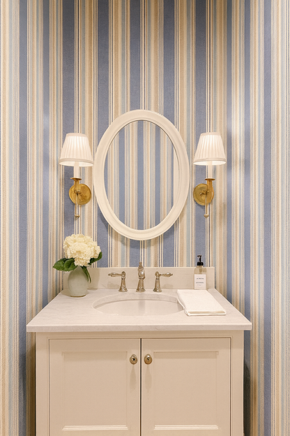 Blueberry Grainstripe Wallpaper