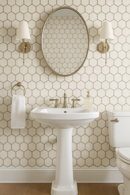 Honeycomb Sketch Wallpaper