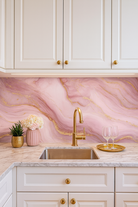 Rose Quartz Luxe Wallpaper