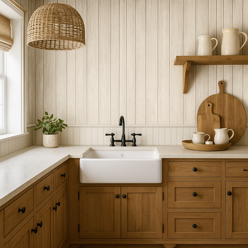 Whitewashed Planks Wallpaper