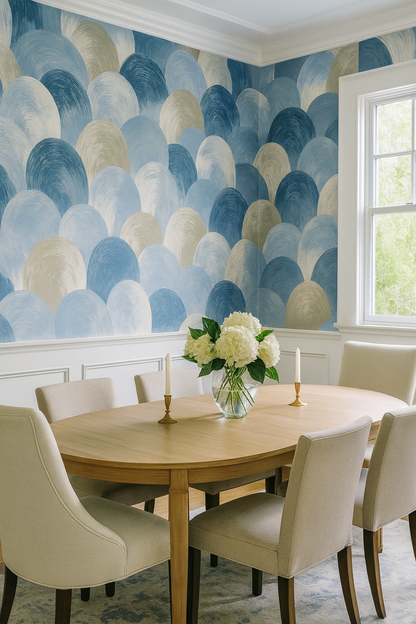 Seafoam Swirl Wallpaper