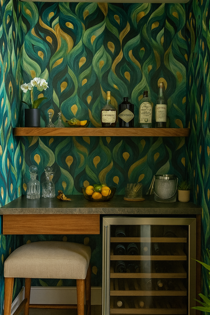 Peacock Mirage Wallpaper