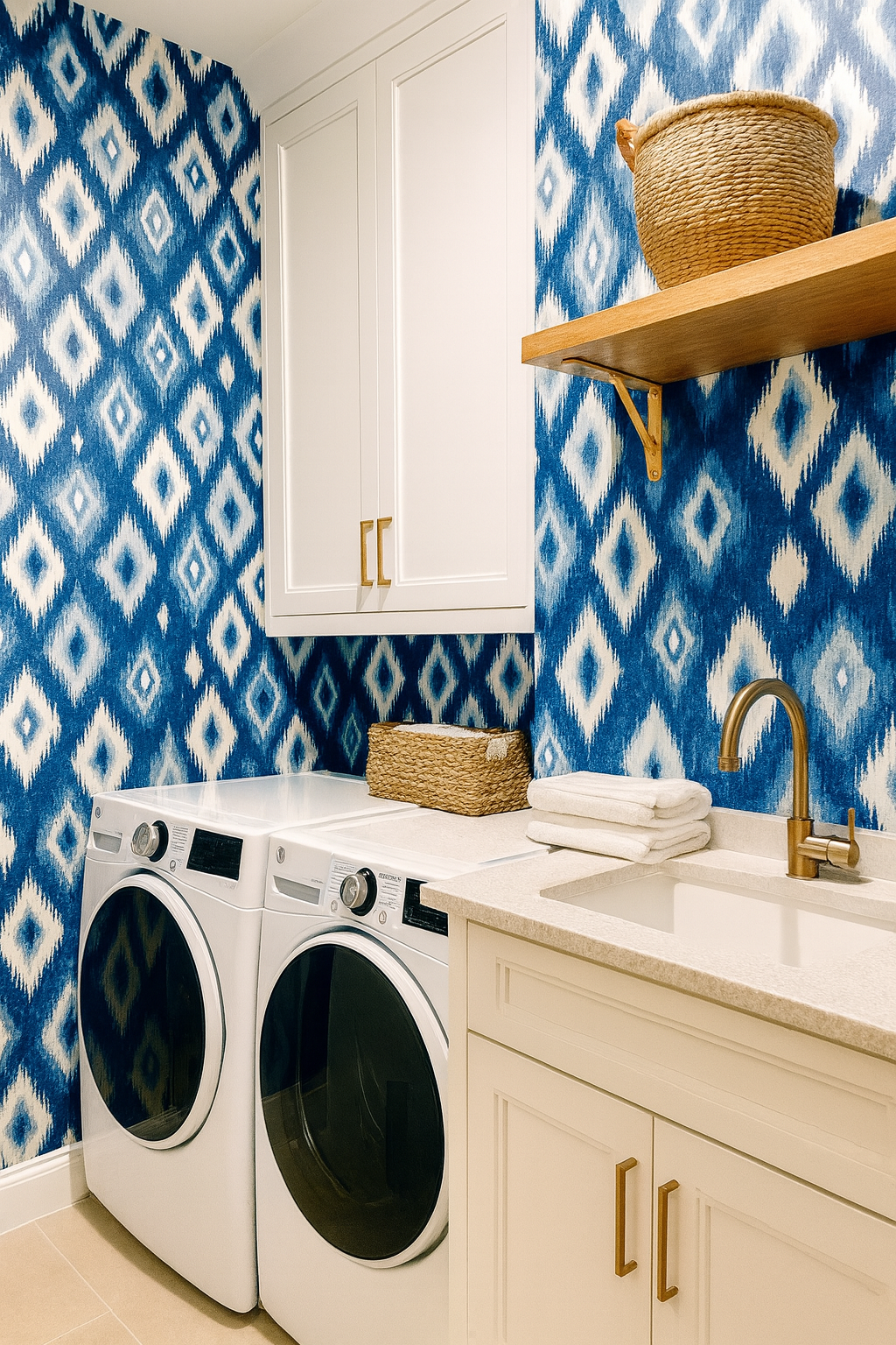 Indigo Mirage Wallpaper