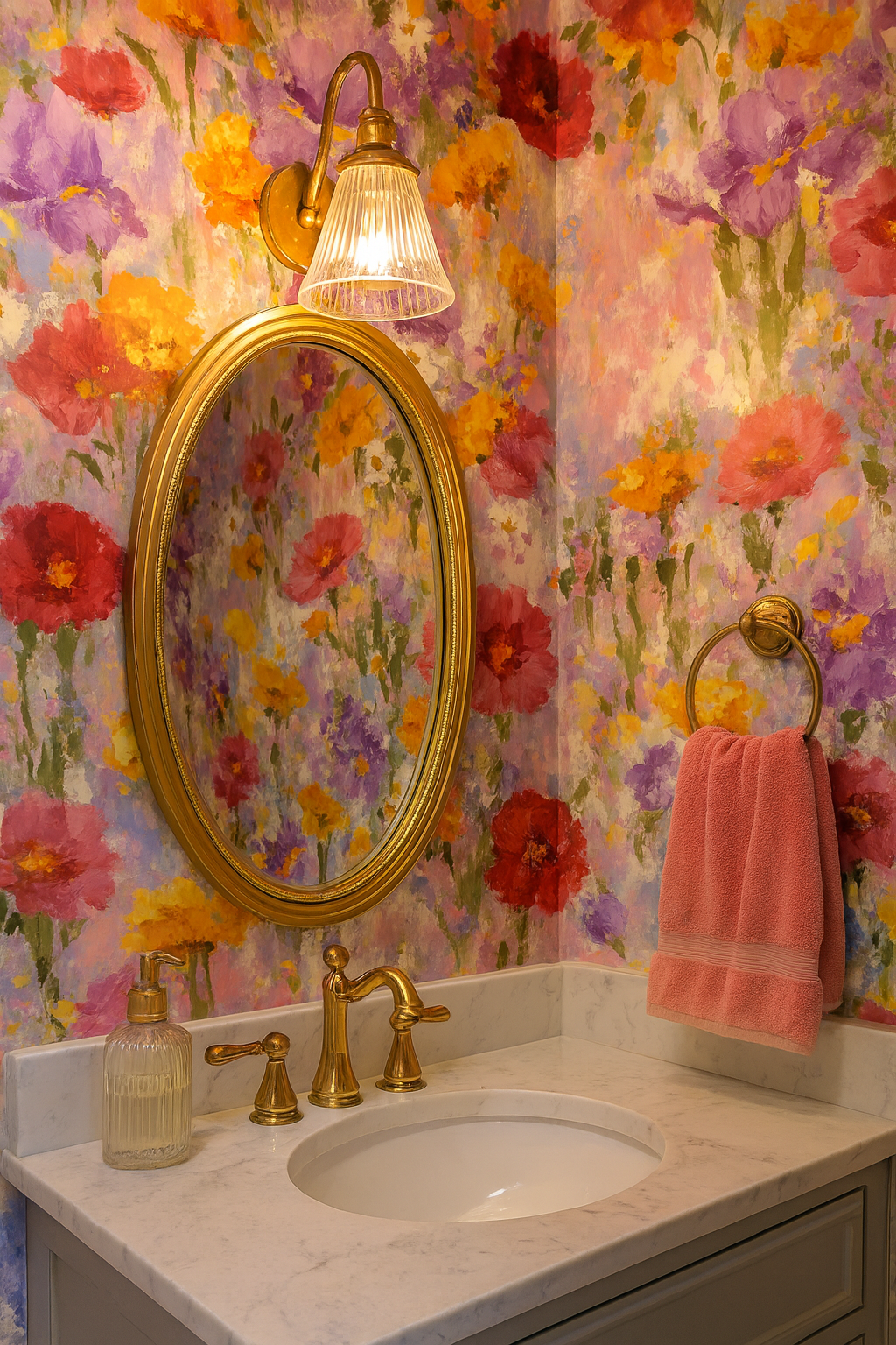 Impressionist Bloom Wallpaper