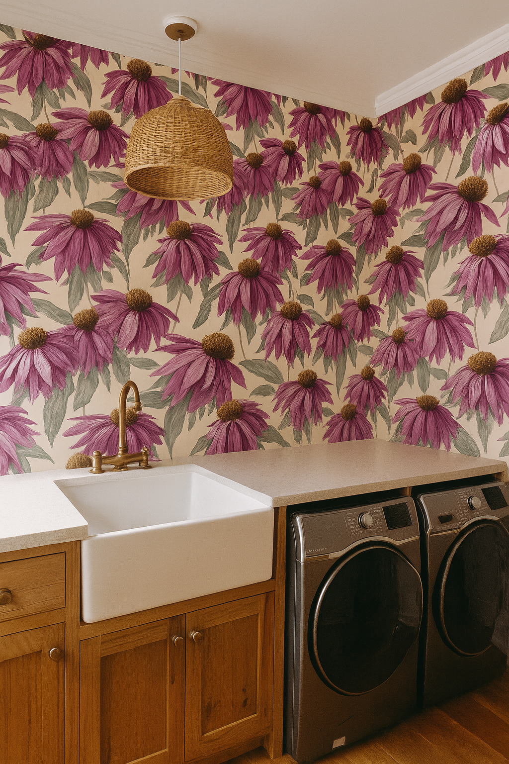 Coneflower Waltz Wallpaper