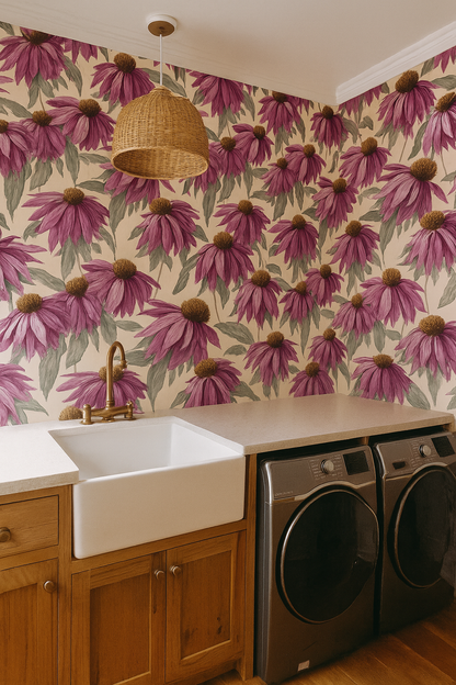 Coneflower Waltz Wallpaper