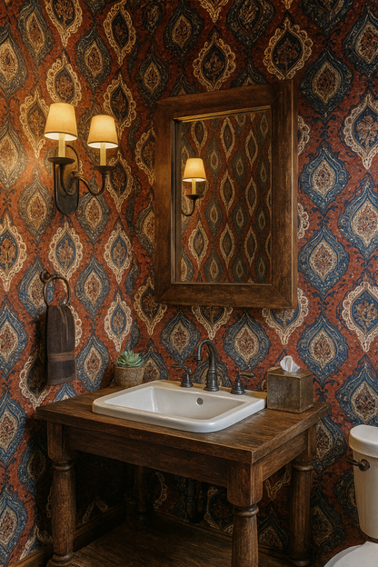 Souk Garnet Tapestry Wallpaper