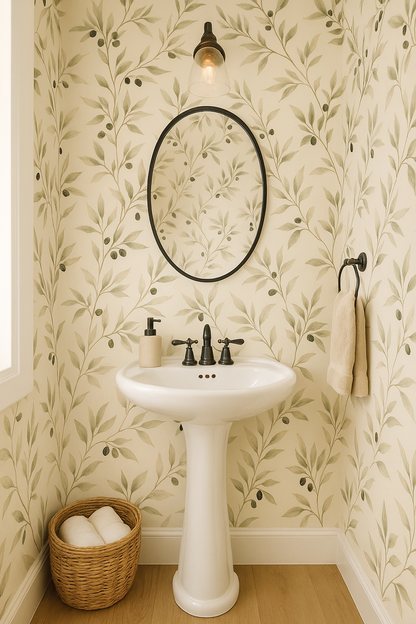 Olive Grove Wallpaper