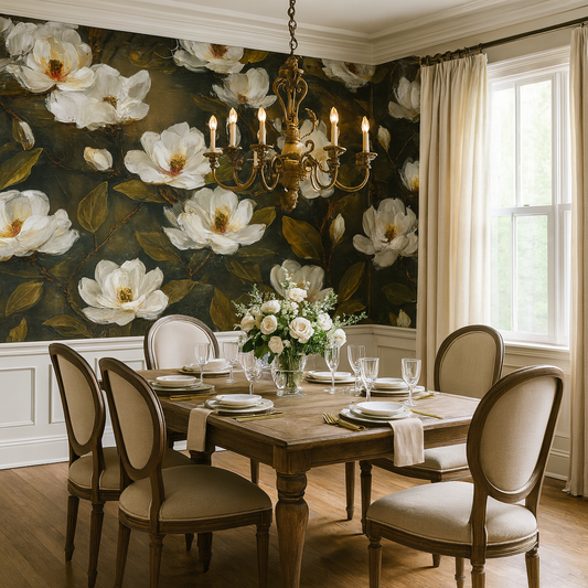 Moonlit Magnolia Wallpaper