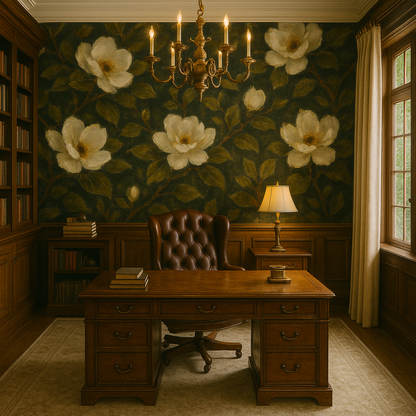 Moonlit Magnolia Wallpaper