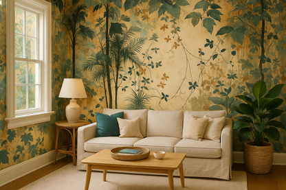 Verdant Overgrowth Wallpaper