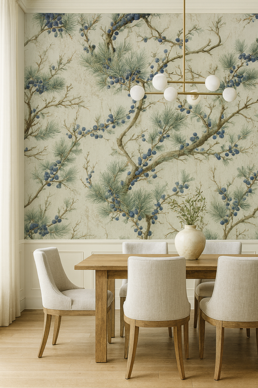 Juniper Branches Wallpaper