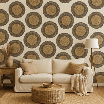 Sweetgrass Weave Wallpaper