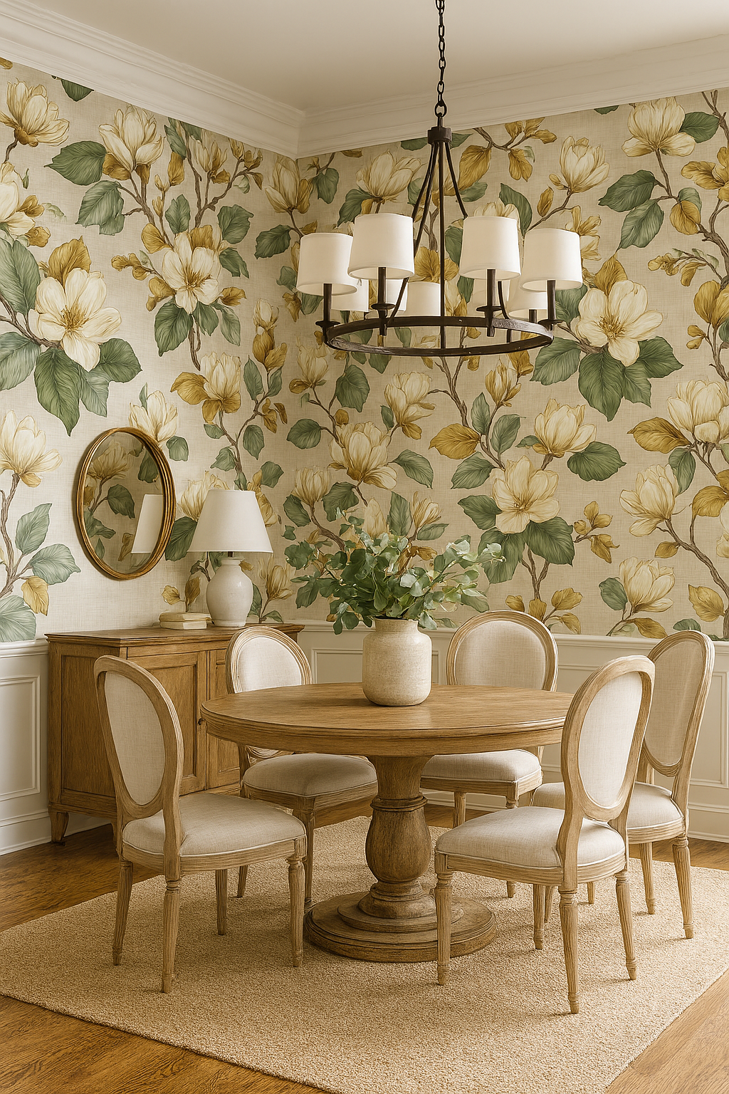 Magnolia Linework Wallpaper