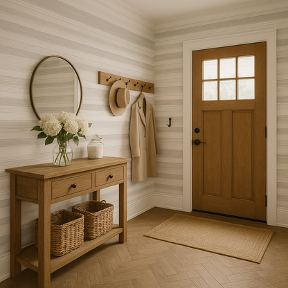 Feather Fade Stripes Wallpaper