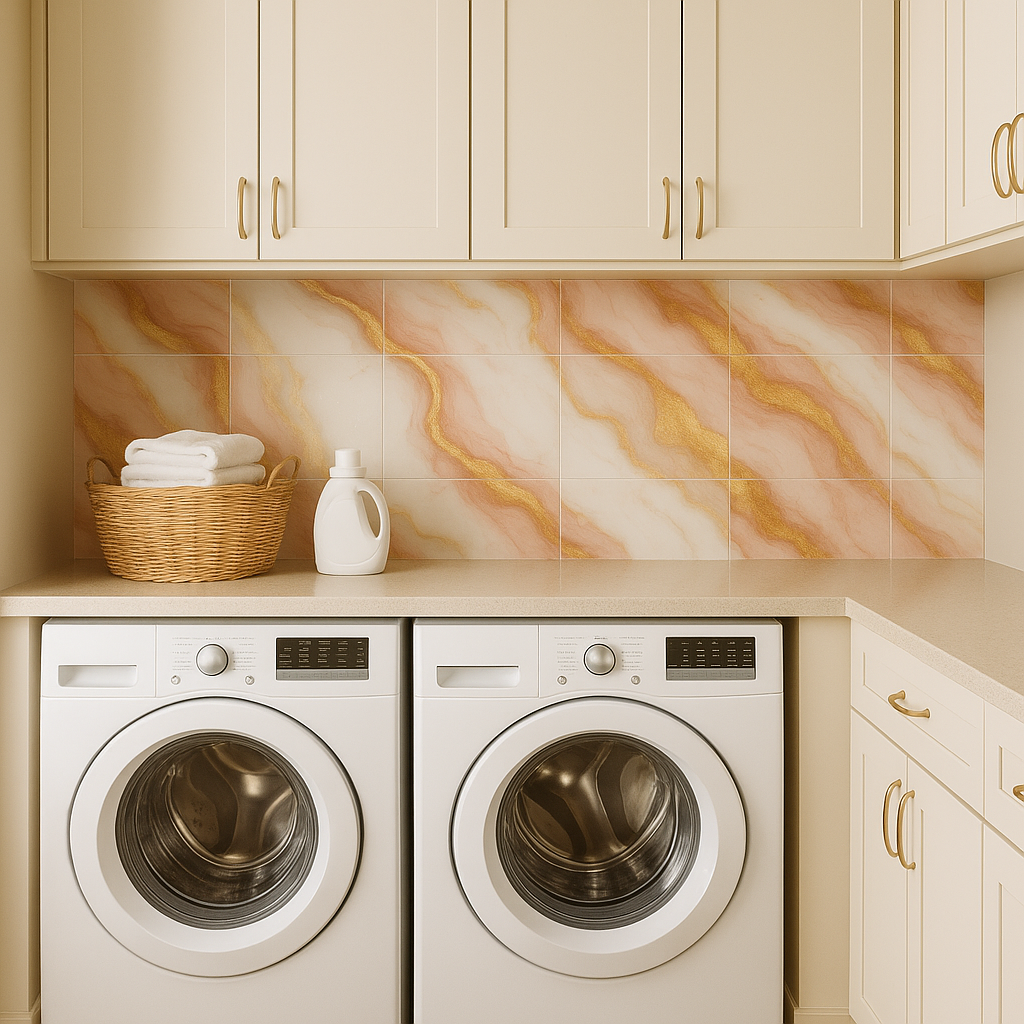 White Drift Marble Wallpaper