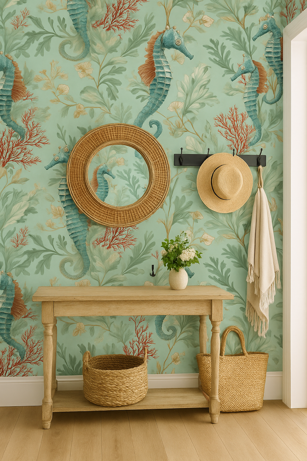 Coral Carousel Wallpaper