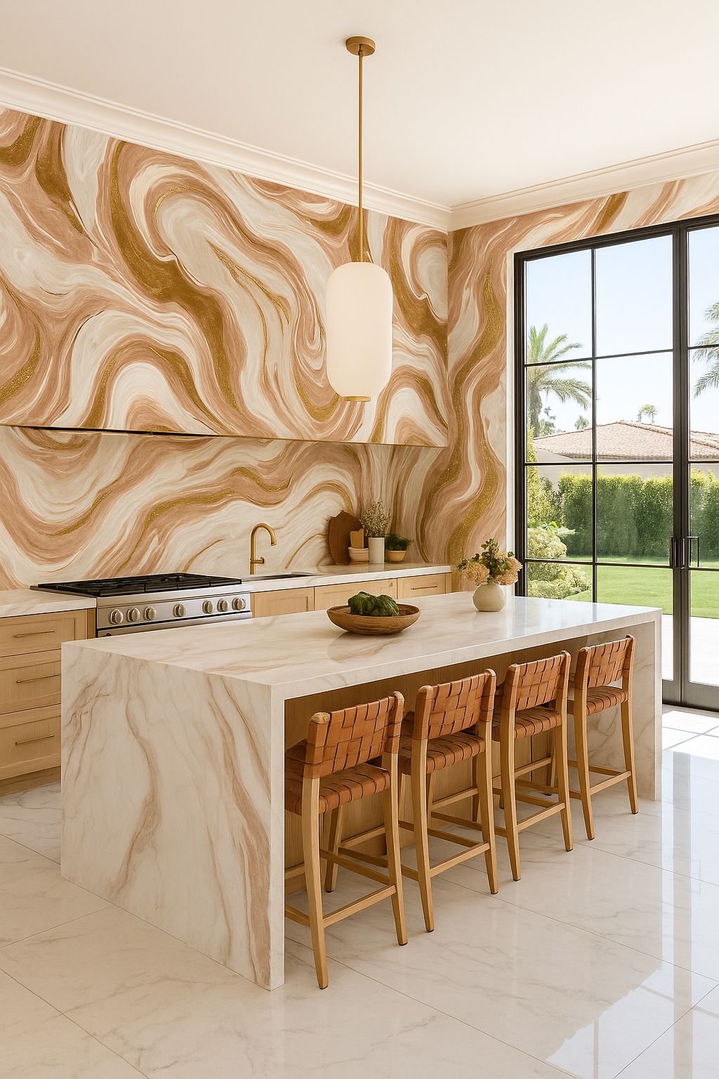 Rosé Marble Wallpaper