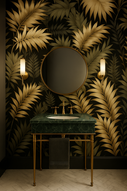 Palmetto Noir Wallpaper