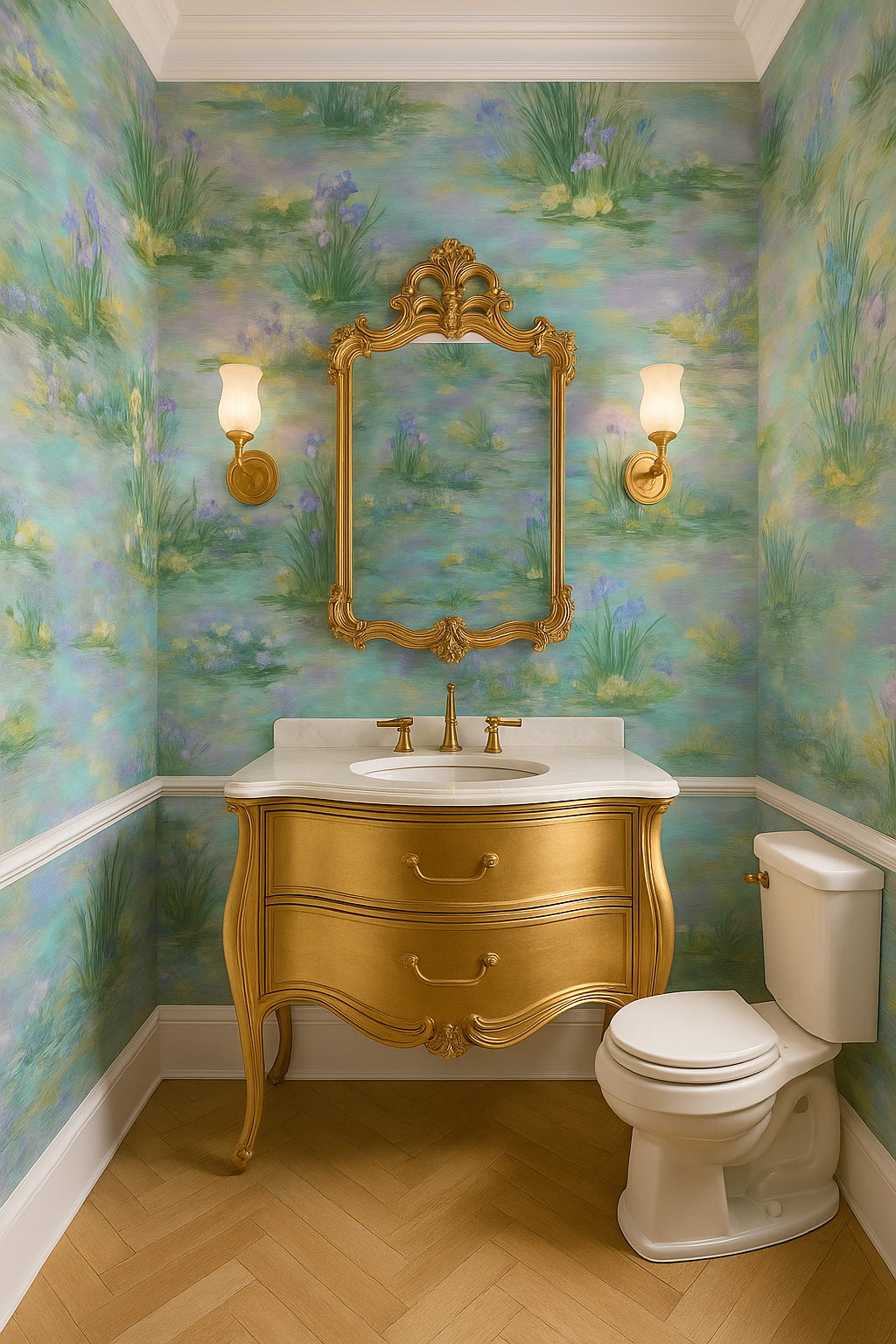 Monet’s Garden Party Wallpaper