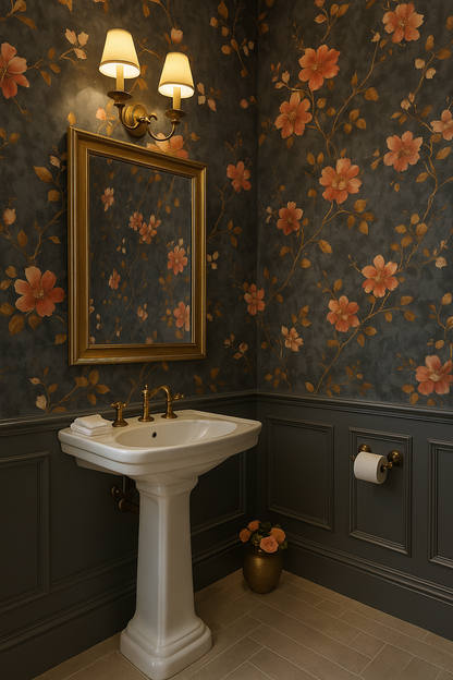 Rusted Bloom Wallpaper