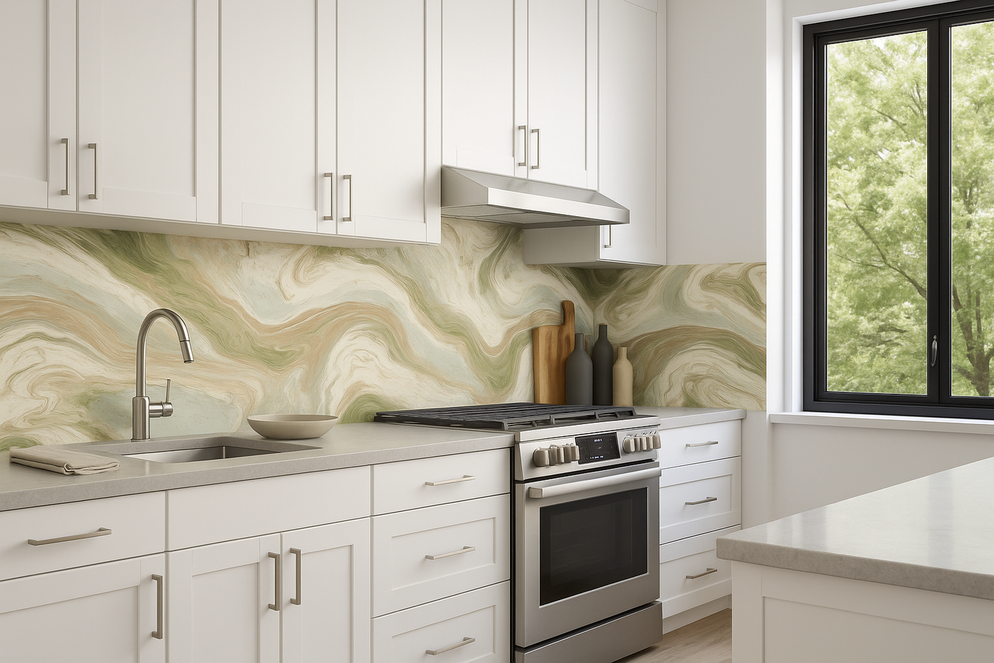 Matcha Marble Wallpaper